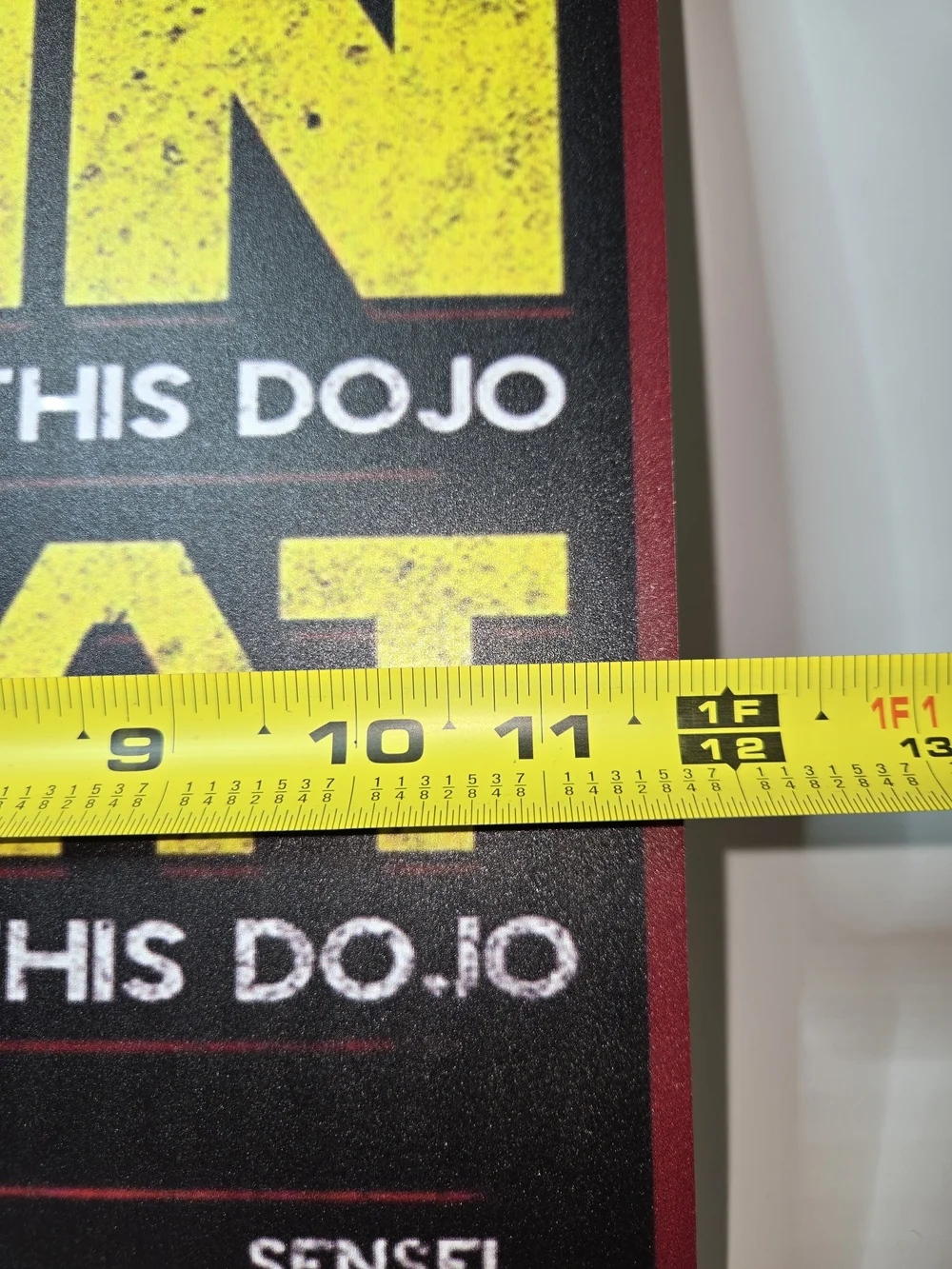 Cobra Kai Metal Sign featuring iconic mottos and the dojo logo as on the TV Show